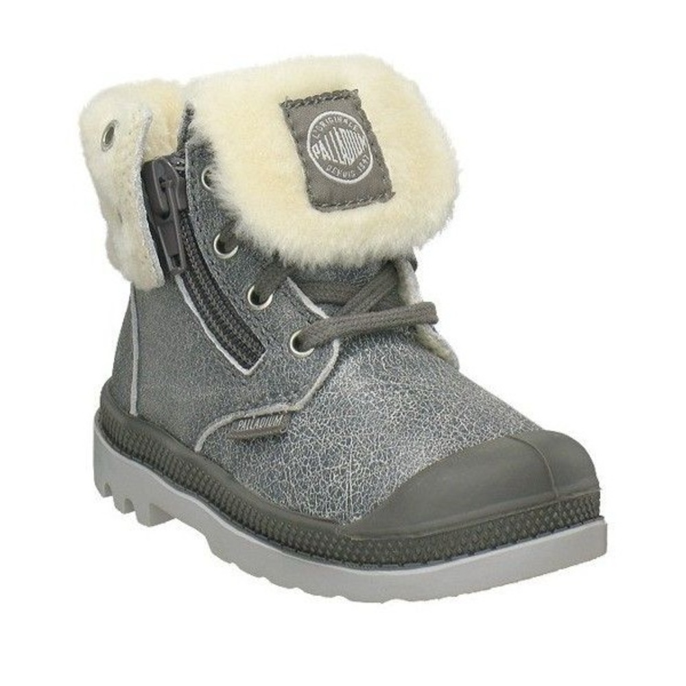 Palladium Leather Wool Lined Boots